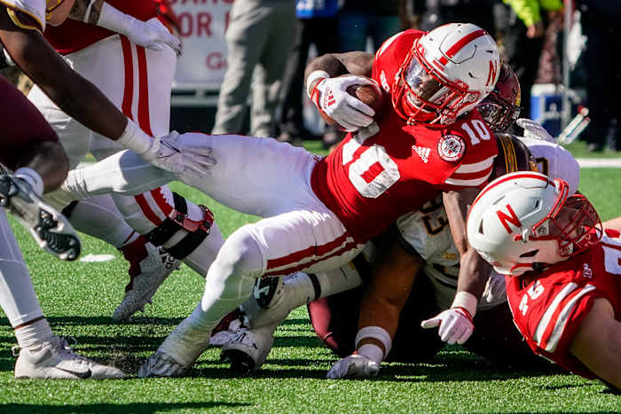 Anthony Grant run 3Q 2022 Nebraska vs Minnesota football